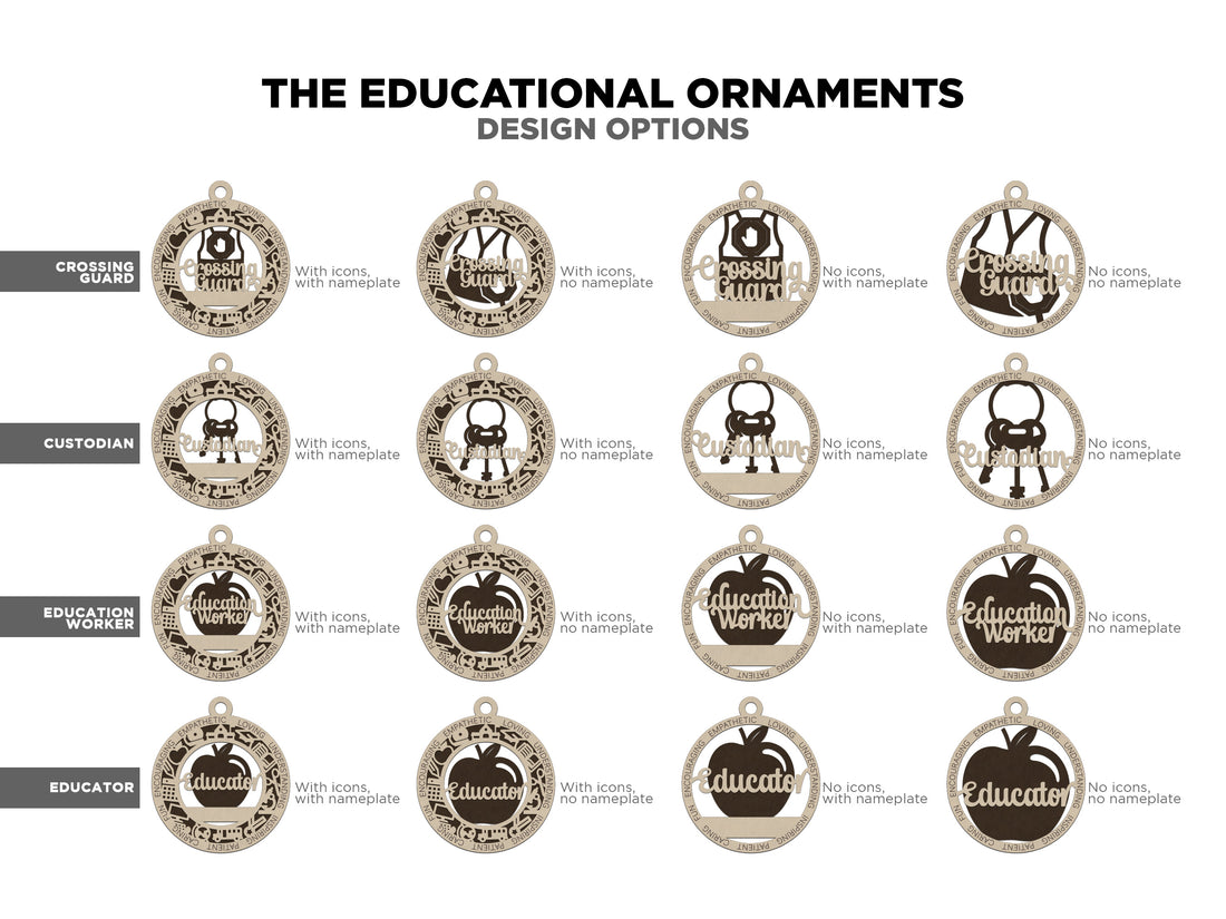 Personalized Teacher / School Ornaments