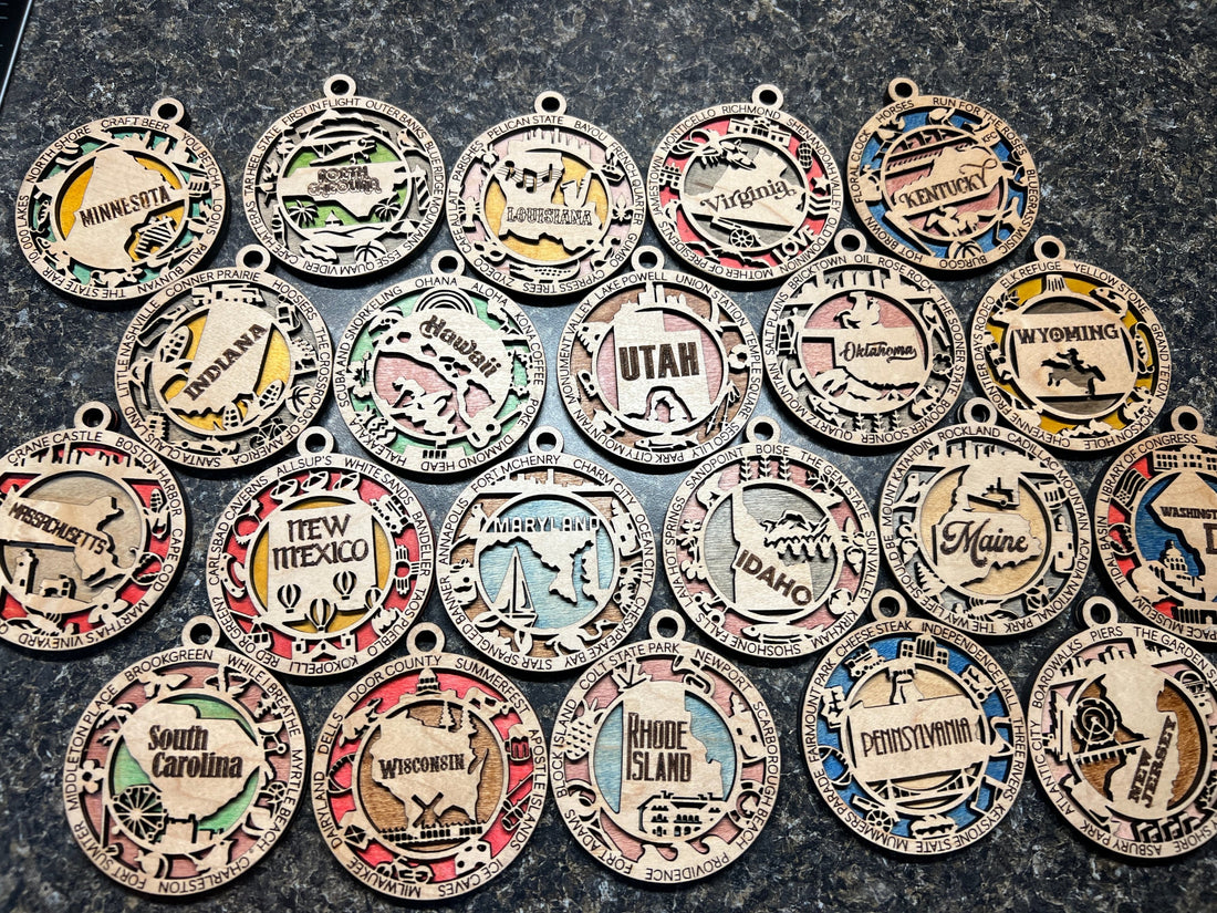 US State Ornaments