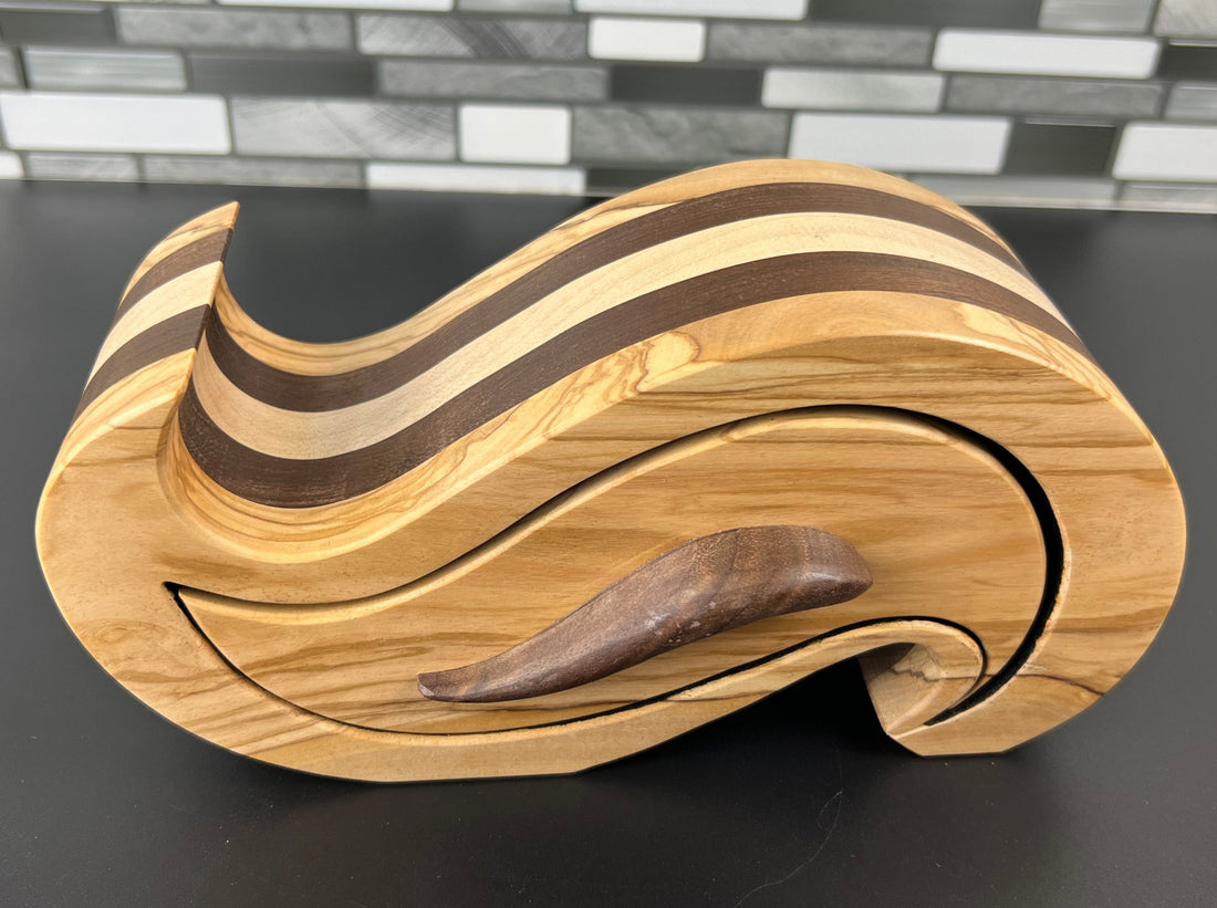 "Panache" Olive Bandsaw Box