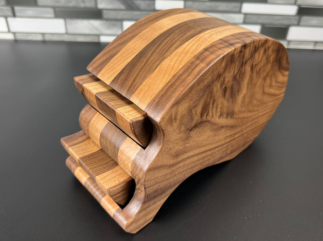 "Dolphin Play" Figured Walnut Bandsaw Box