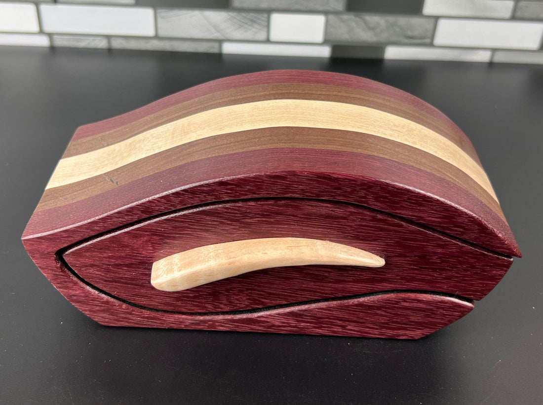 "Minnow" Purple Heart Bandsaw Box