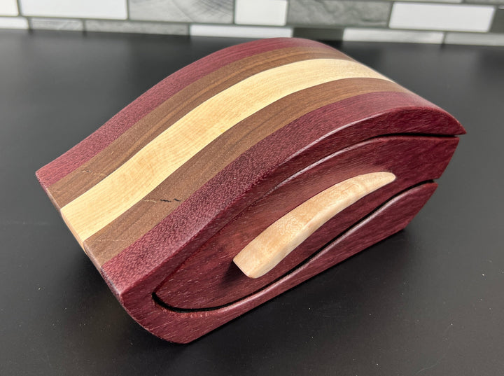 "Minnow" Purple Heart Bandsaw Box