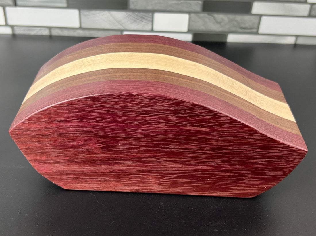 "Minnow" Purple Heart Bandsaw Box