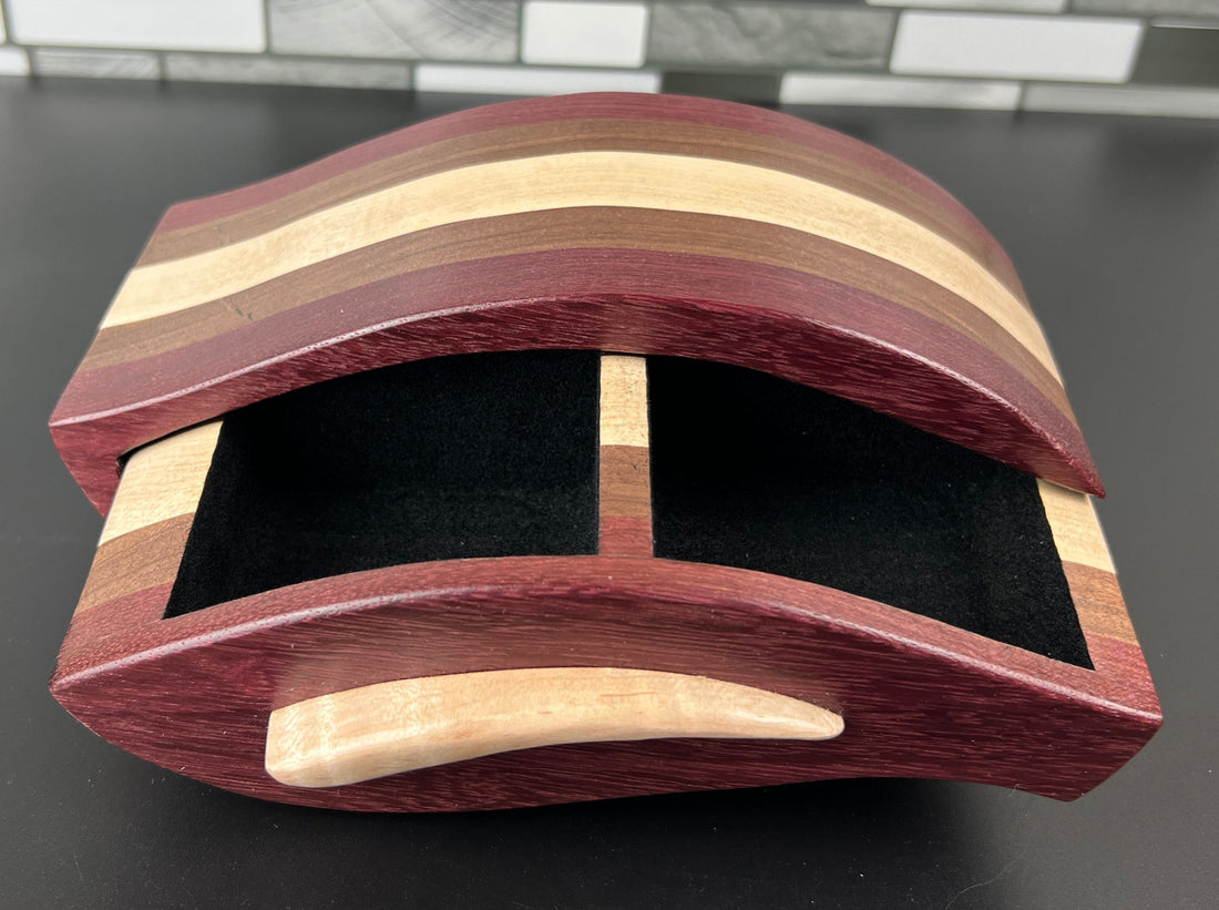 "Minnow" Purple Heart Bandsaw Box