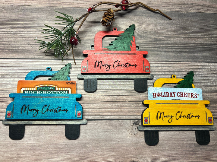 Christmas Truck Giftcard Holder