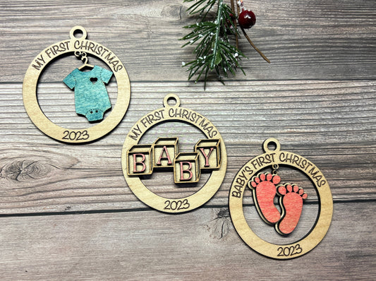 Baby's First Ornaments (Round)