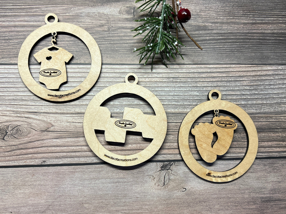 Baby's First Ornaments (Round)