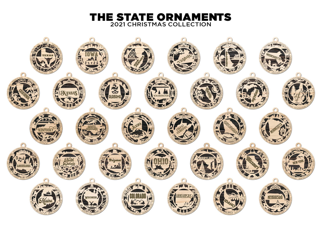 US State Ornaments