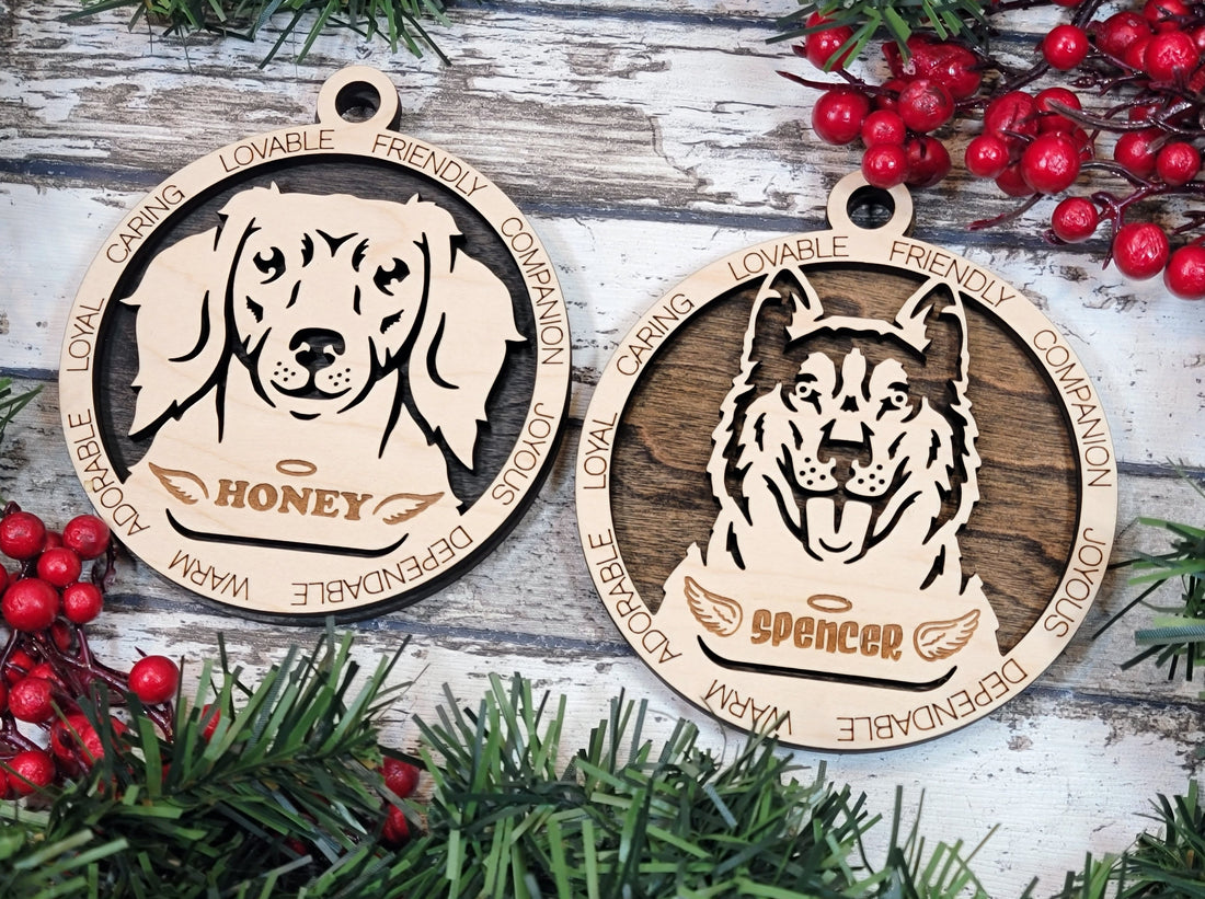 Personalized Dog Ornaments - Pack 1