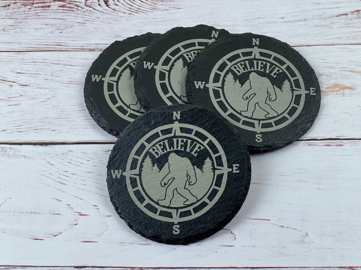 Bigfoot Believe Coasters