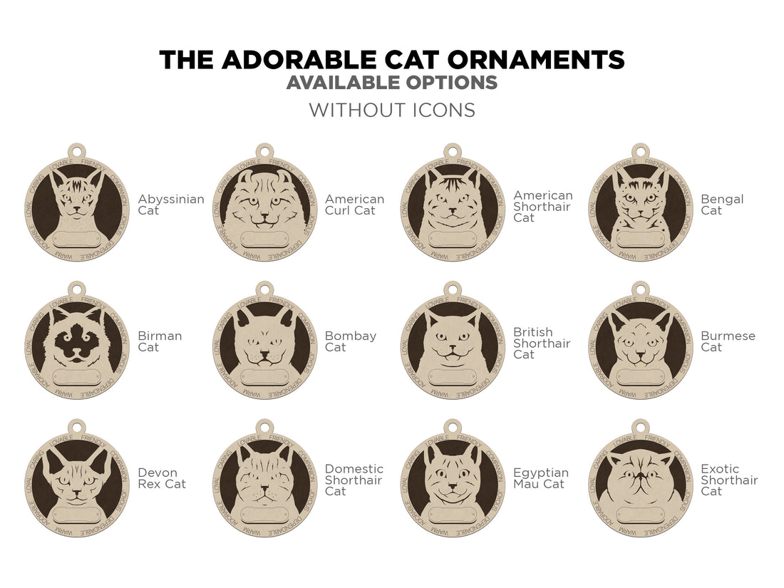 Personalized Cat Ornaments