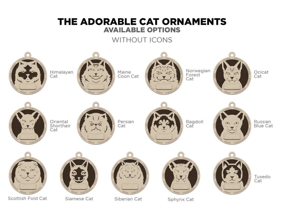 Personalized Cat Ornaments